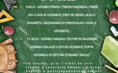 Početak školske godine 2025./2026.