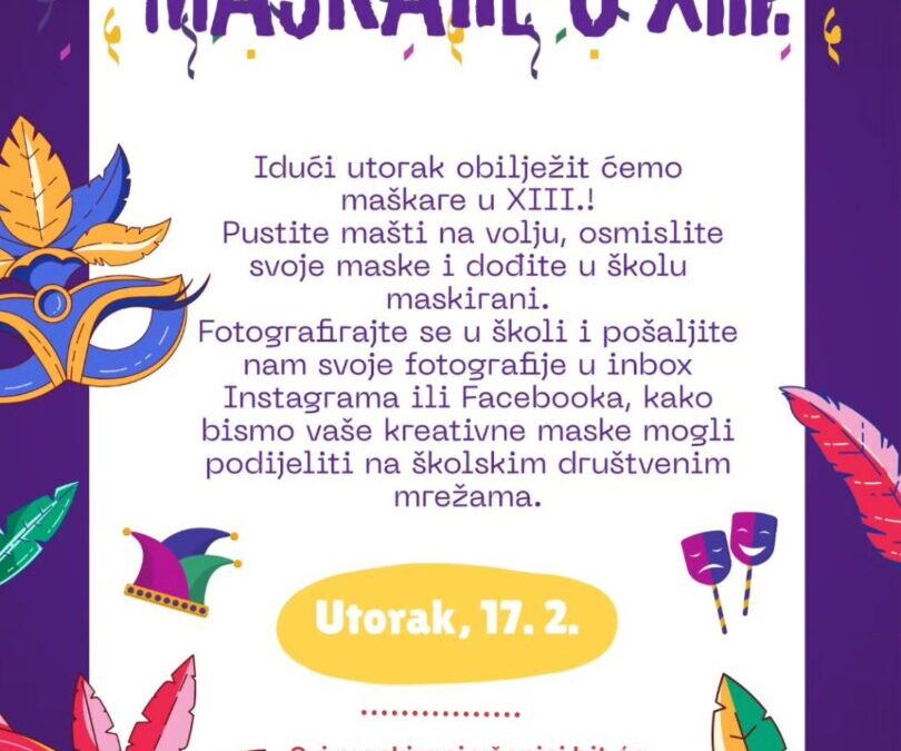 Maškare u XIII.